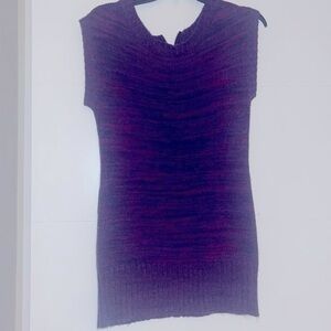 Purple sweater dress